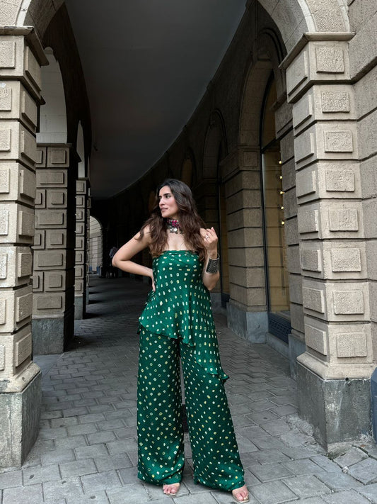Bandhani tube top & pants X Urmi